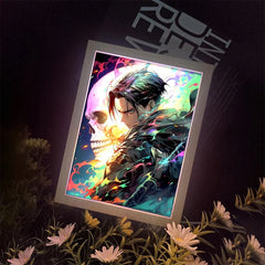 Attack on Titan LED Night Light Painting Frame Anime Wall Decor for Bedroom & Gaming Setup Anime Lamps - The Eezee Shop