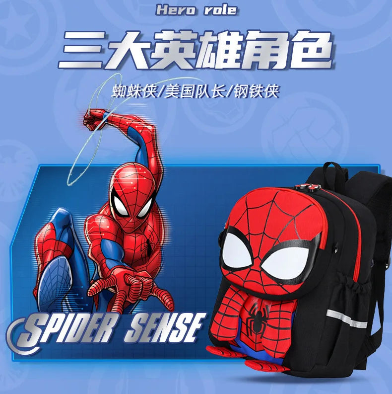 Spider-Man & Iron Man Kids Backpack | 3D Print School Bag Backpacks - The Eezee Shop
