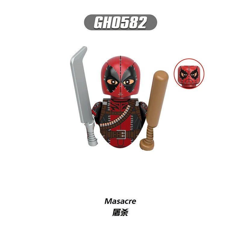 Deadpool Mini Building Block Figures | DIY Brick Toy Set Building Block Sets - The Eezee Shop