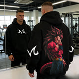 Super Saiyan Goku Retro Hoodie | Pure Cotton Dragon Ball Pullover Hoodies & Sweatshirts - The Eezee Shop