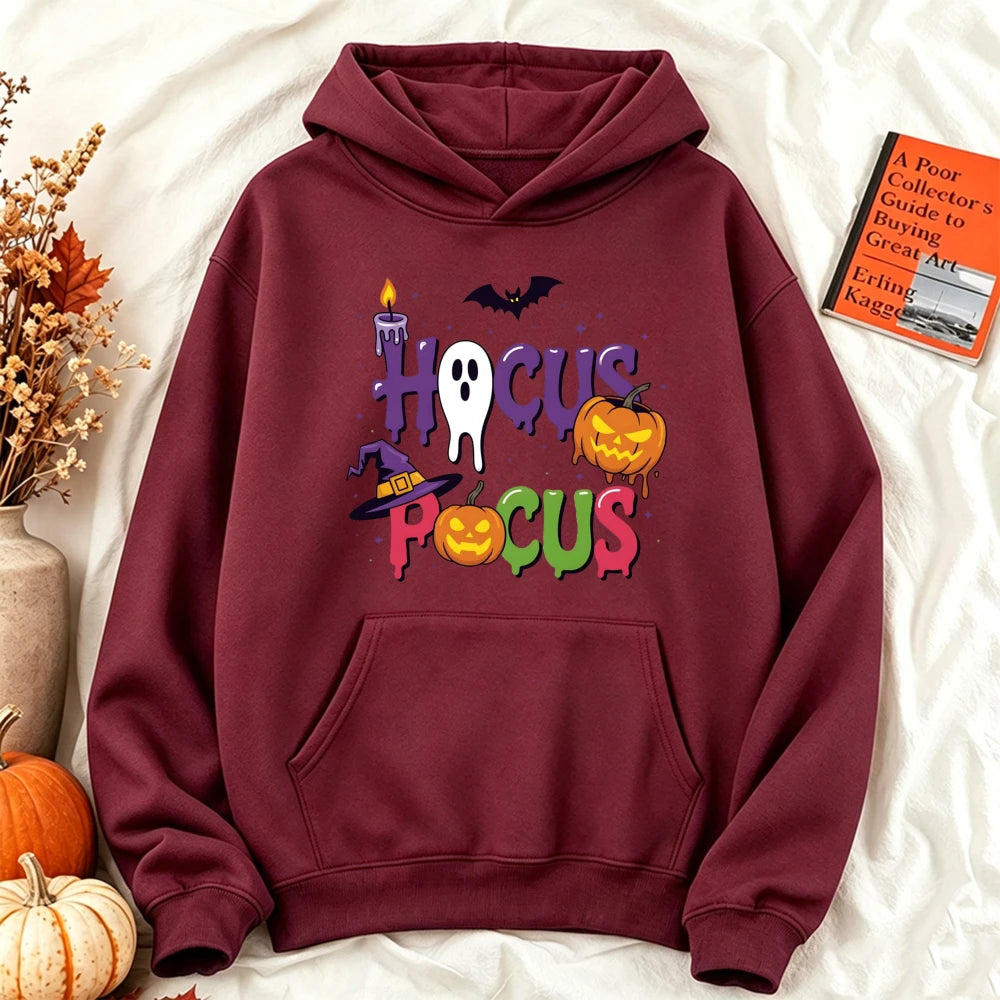 Vintage Hocus Pocus Ghost Pumpkin Hoodie | Women's Witchy Sweatshirt Hoodies & Sweatshirts - The Eezee Shop