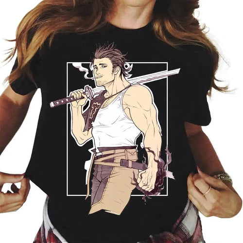Japanese Anime Black Clover T Shirt Men Women Cartoon Graphic Print Short Sleeve Fashion Casual Plus Size Unisex T Shirt Anime Tshirts - The Eezee Shop