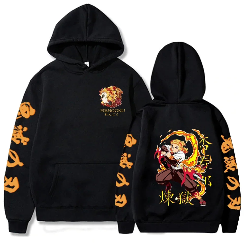 Demon Slayer Graphic Hoodie | Unisex Sports Sweatshirt Hoodies & Sweatshirts - The Eezee Shop