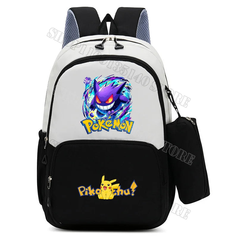 Anime Figure Print Backpack | Large Capacity Bag with Pencil Case Backpacks - The Eezee Shop