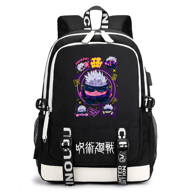 Jujutsu Kaisen Bookbag | Lightweight Casual School Backpack Backpacks - The Eezee Shop