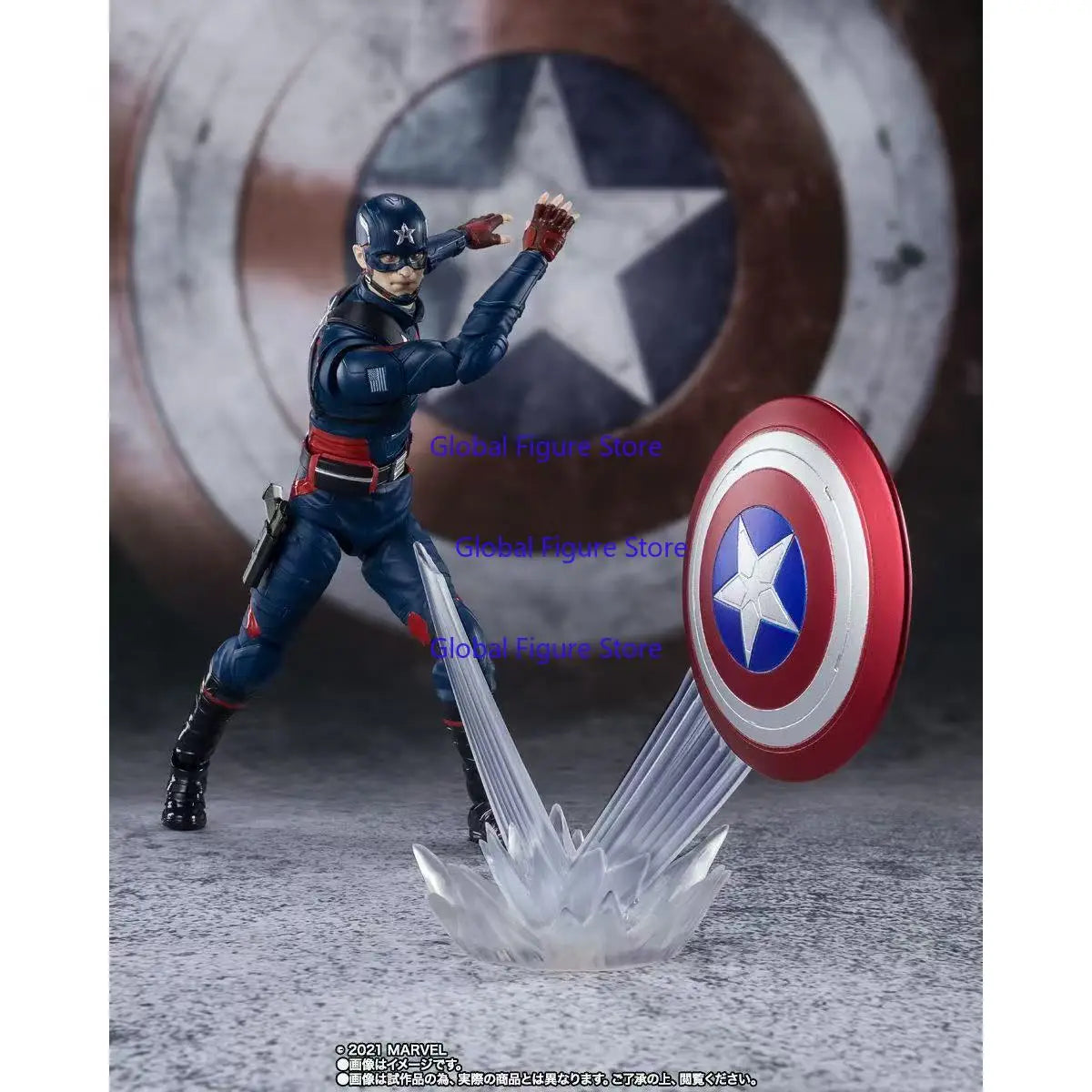 John Walker Captain America Figure | Articulated Collectible Collectible Figures - The Eezee Shop