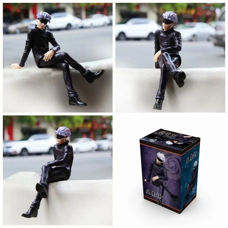 Gojo & Itadori Noodle Stopper Figure | 11cm Seated Statue Collectible Figures - The Eezee Shop