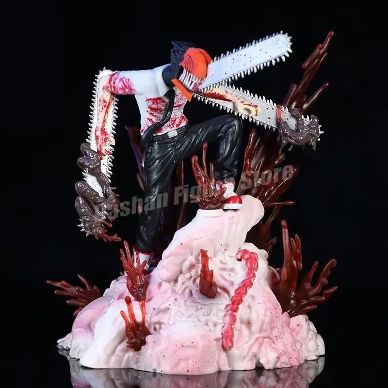 Denji & Pochita Figure | Chainsaw Man GK Statue Collectible Figures - The Eezee Shop
