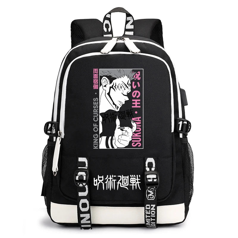 Jujutsu Kaisen Student Backpack | Lightweight Anime Daypack Backpacks - The Eezee Shop