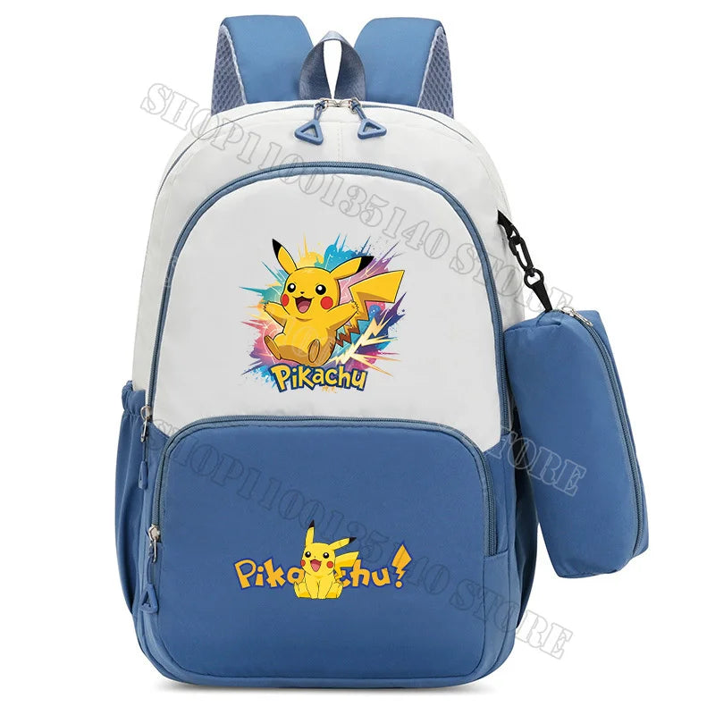 Anime Figure Print Backpack | Large Capacity Bag with Pencil Case Backpacks - The Eezee Shop