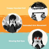 31.5" Animatronic Ghost Girl | Sound-Activated Halloween Prop Outdoor Halloween Decorations - The Eezee Shop