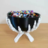 Skeleton Hands Candy Bowl | Gothic Halloween Treat Holder Party Supplies - The Eezee Shop