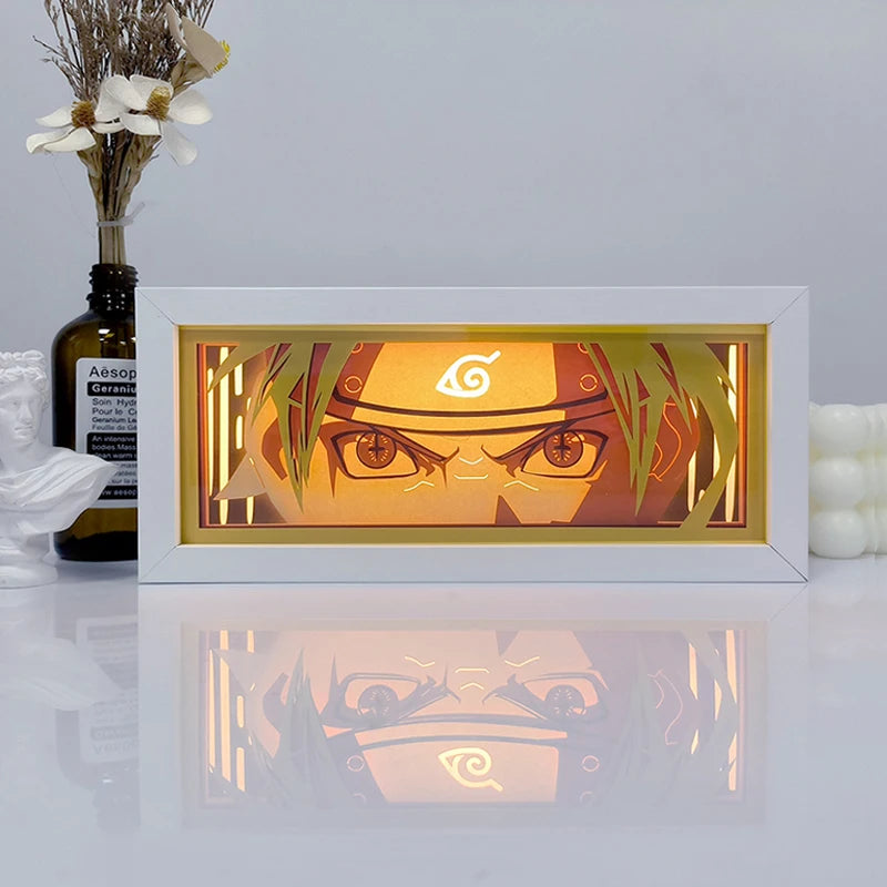Roronoa Zoro Paper-Cut Shadow Box | Remote Color Night Light Lamps & Night Lights - The Eezee Shop