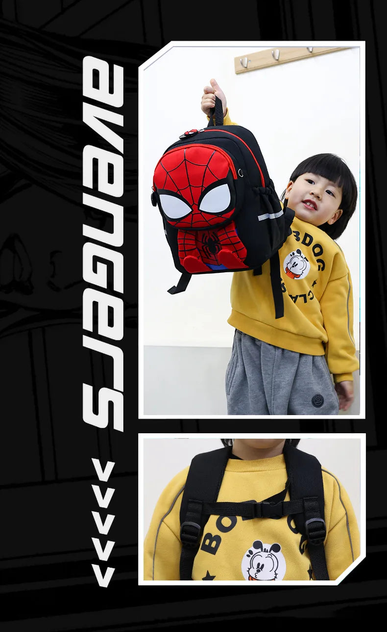 Spider-Man & Iron Man Kids Backpack | 3D Print School Bag Backpacks - The Eezee Shop