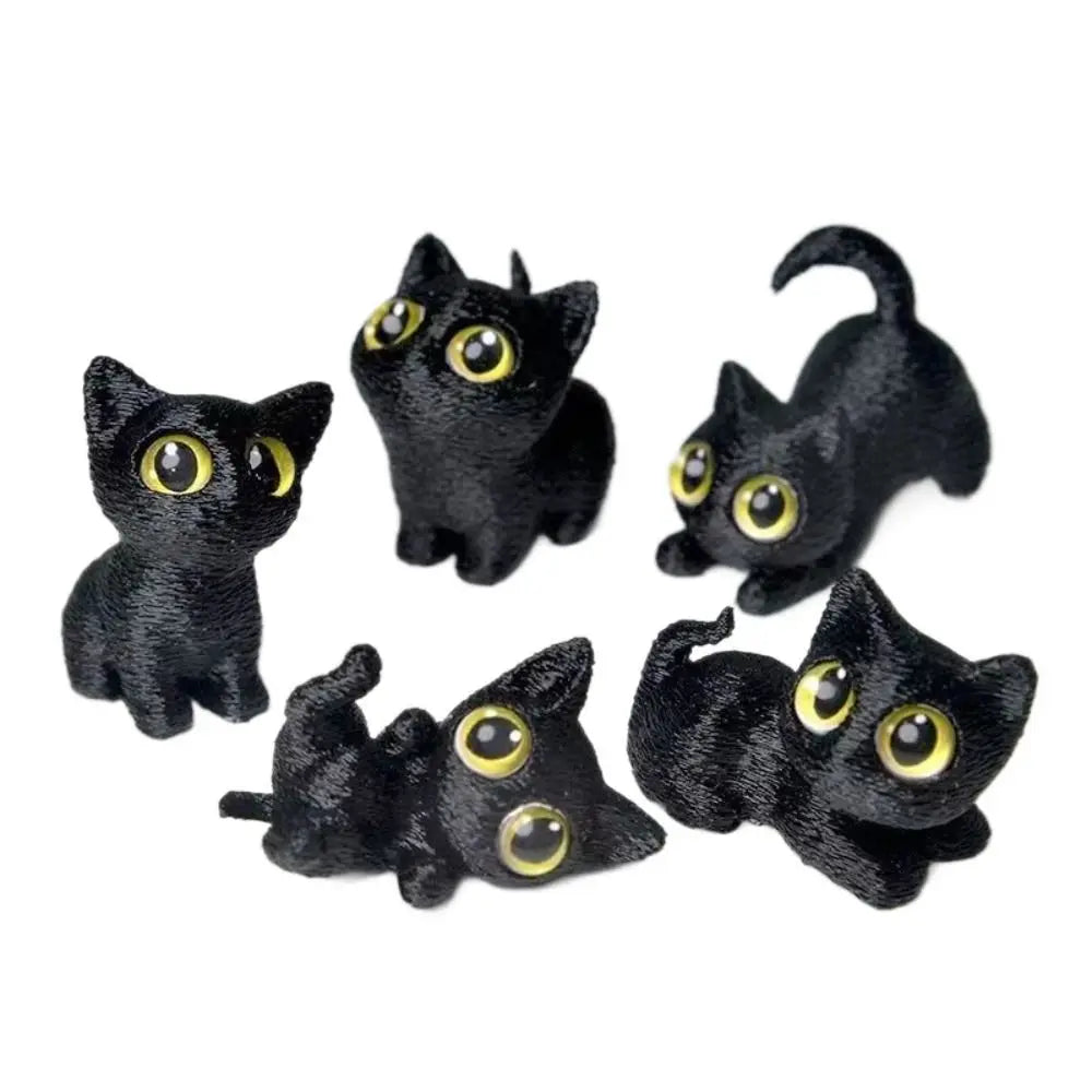 3D Printed Halloween Cat Figurine | Anime Style Ornament Halloween Figurines - The Eezee Shop
