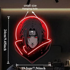 Naruto Itachi Uchiha Neon LED Light Sign USB Powered Dimmable Anime Wall Decor Anime Lamps - The Eezee Shop