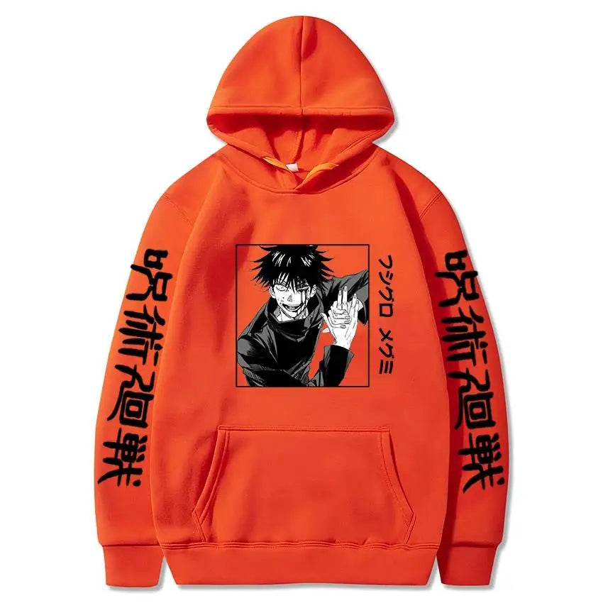 Megumi Fushiguro Hoodie | Jujutsu Kaisen Harajuku Pullover Hoodies & Sweatshirts - The Eezee Shop