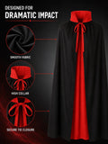 Reversible Vampire Cape | Red & Black Halloween Cosplay Cloak Cosplay Accessories - The Eezee Shop