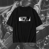 Levi Ackerman Attack on Titan Minimalist T-Shirt Graphic Tee Anime Tshirts - The Eezee Shop