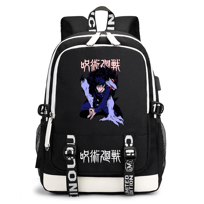Jujutsu Kaisen Bookbag | Lightweight Casual School Backpack Backpacks - The Eezee Shop