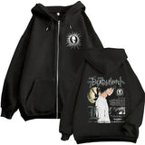 L Lawliet Zip-Up Hoodie | Death Note Hip Hop Sweatshirt Hoodies & Sweatshirts - The Eezee Shop