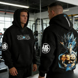 Super Saiyan Goku Retro Hoodie | Pure Cotton Dragon Ball Pullover Hoodies & Sweatshirts - The Eezee Shop