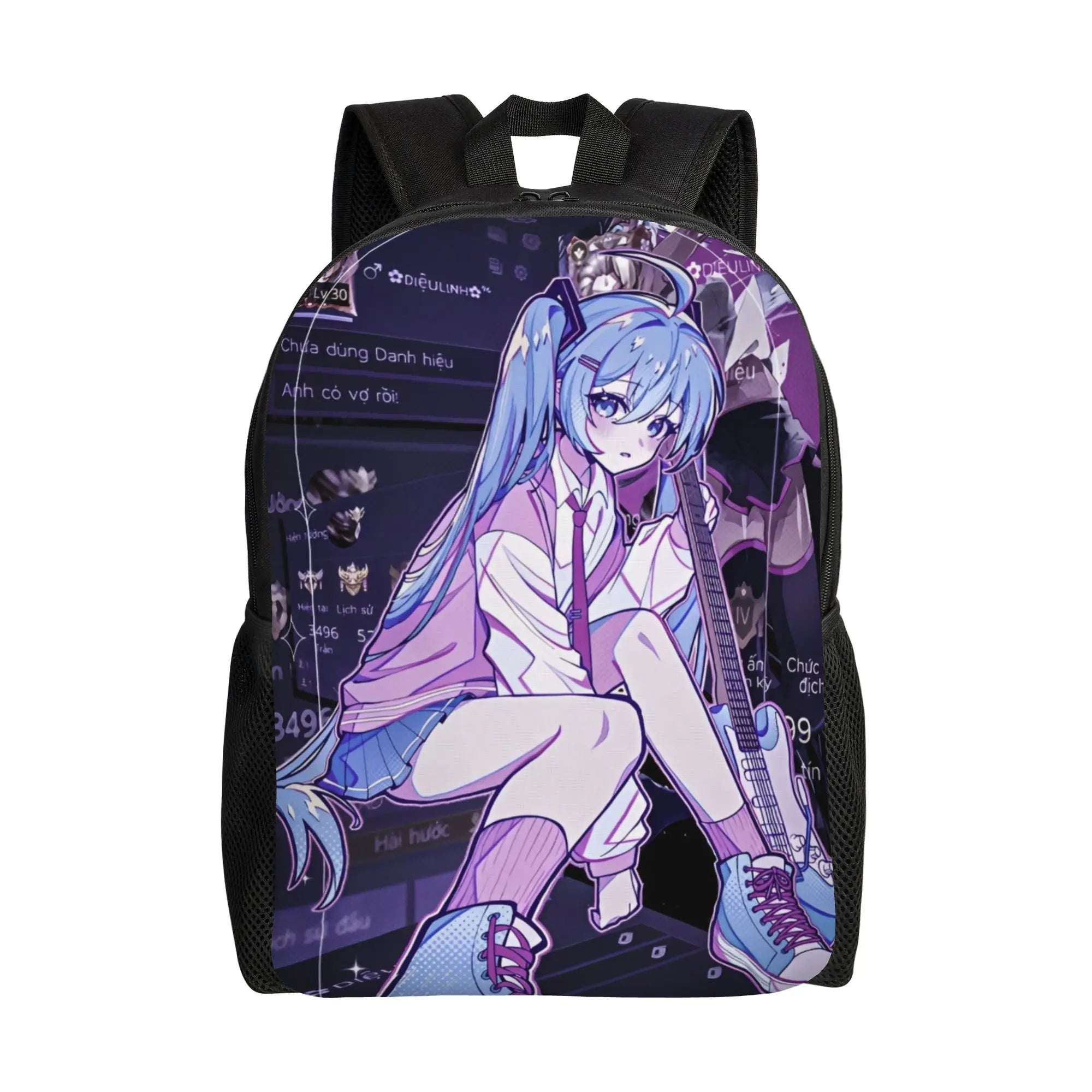 Hatsune Miku Laptop Backpack | Casual Daypack for School & Work Backpacks - The Eezee Shop