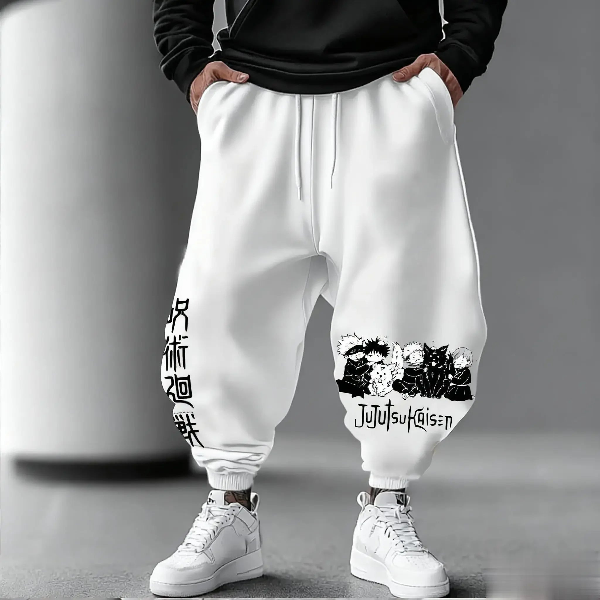 Jujutsu Kaisen Jogging Pants | Loose Graphic Sweatpants Joggers & Pants - The Eezee Shop