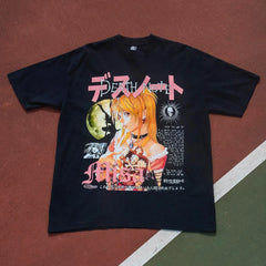 Death Note Anime Misa Amane Streetwear Short Sleeve T-shirt Anime Clothes Oversized T Shirt Men Clothing Graphic T Shirts Tops Anime Tshirts - The Eezee Shop