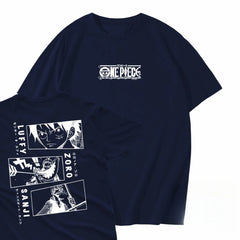 Japanese Anime ONE PIECE summer T-shirt casual sports fitness loose oversized comfortable cotton short sleeves for men and women Anime Tshirts - The Eezee Shop