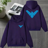 Nightwing Graphic Zip-Up Hoodie | Unisex Retro Winter Jacket Hoodies & Sweatshirts - The Eezee Shop
