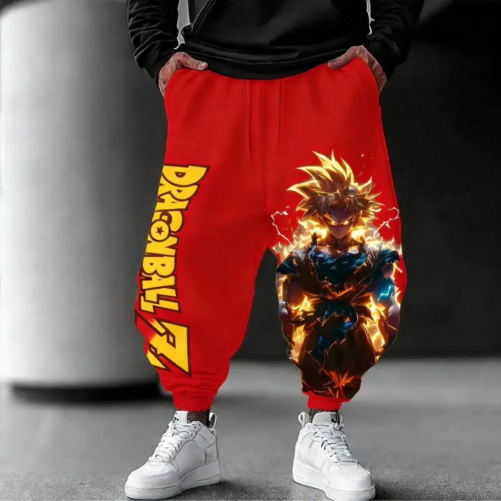 Goku Pure Cotton Pants | Dragon Ball Loose Hip Hop Trousers Joggers & Pants - The Eezee Shop