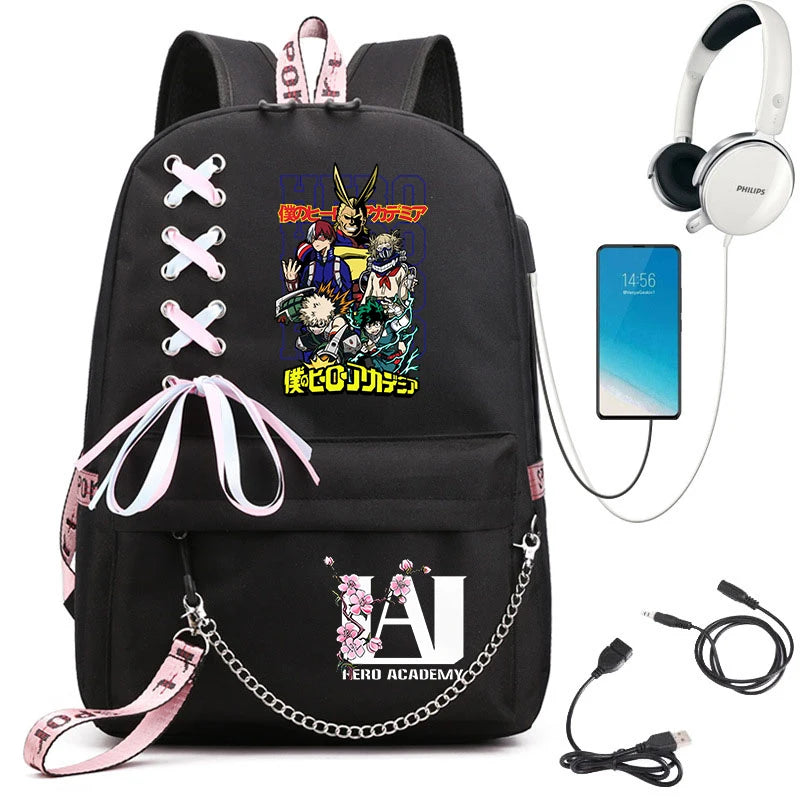My Hero Academia Student Backpack | Lightweight Anime Daypack Backpacks - The Eezee Shop