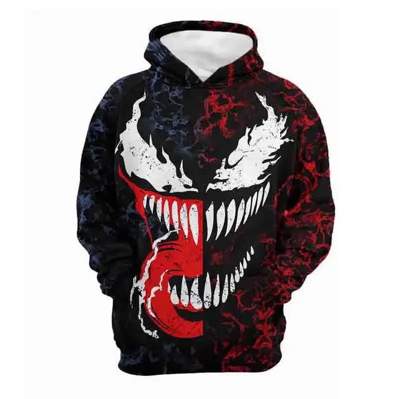 Venom 3D Print Hoodie | Men's Full Body Villain Sweatshirt Hoodies & Sweatshirts - The Eezee Shop