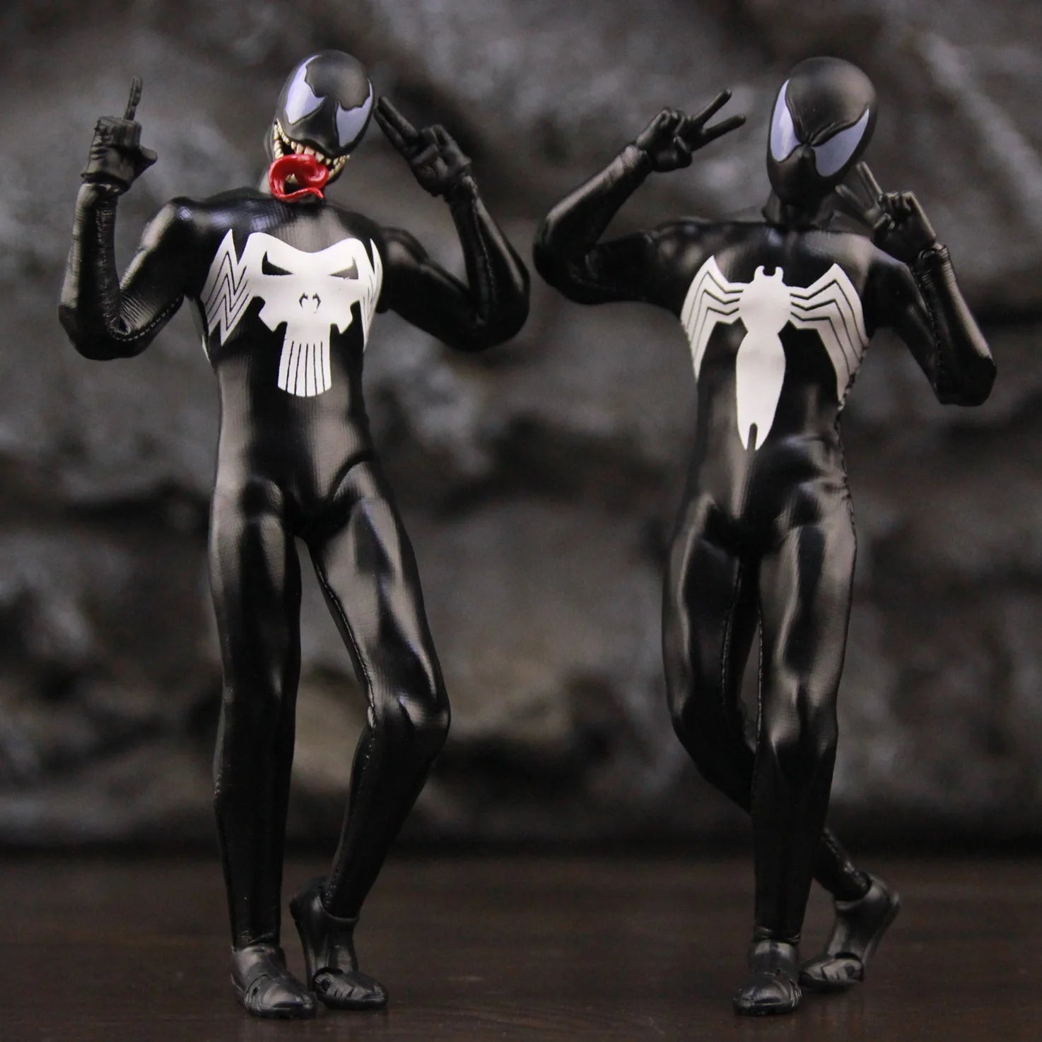 Venomized Punisher 6" Action Figure | Symbiote Collectible Collectible Figures - The Eezee Shop