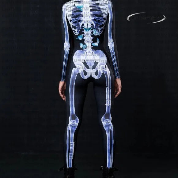 3D Skeleton Zentai Bodysuit | Couples Halloween Jumpsuit Halloween Costumes - The Eezee Shop