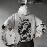 Trafalgar Law Cotton Hoodie | One Piece Graphic Pullover Hoodies & Sweatshirts - The Eezee Shop