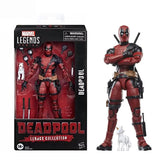 Marvel Legends Deadpool action figure with packaging on a white background