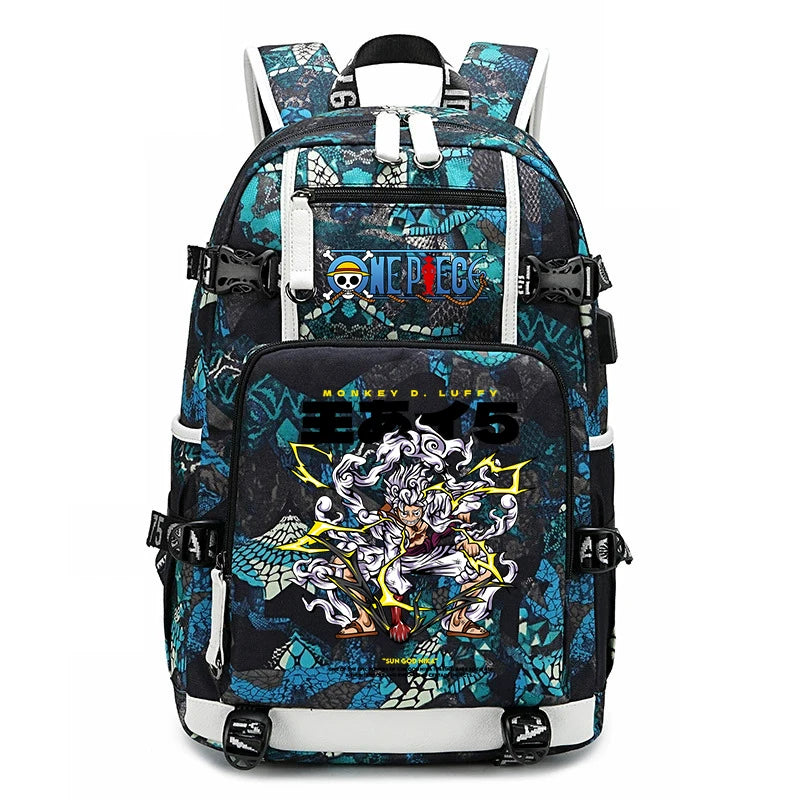 One Piece Luffy School Backpack | Large Capacity Bookbag Backpacks - The Eezee Shop