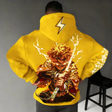Zenitsu Yellow Hoodie | Demon Slayer Parent-Child Sweatshirt Hoodies & Sweatshirts - The Eezee Shop