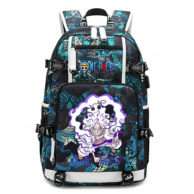One Piece Luffy School Backpack | Large Capacity Bookbag Backpacks - The Eezee Shop