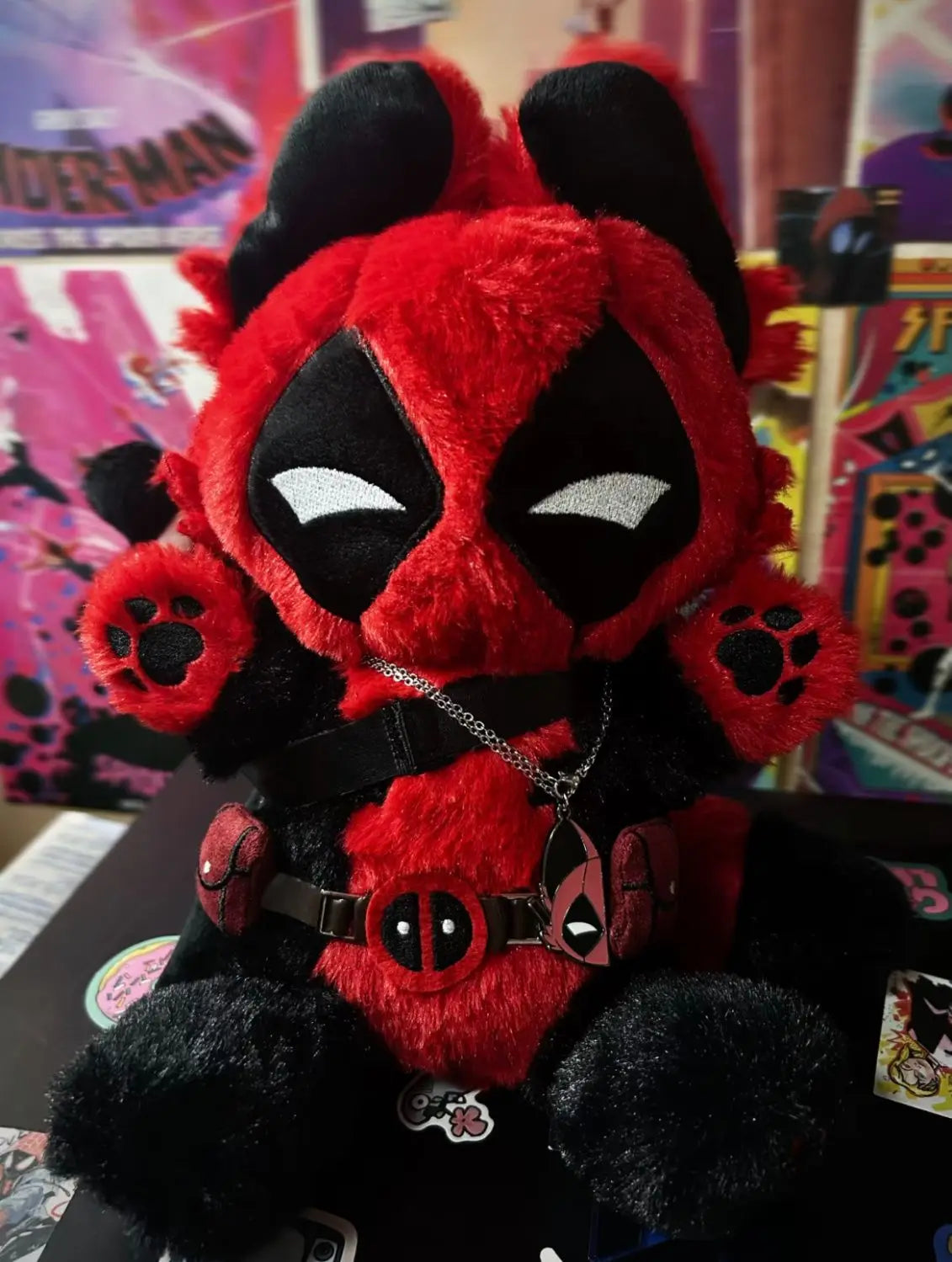 Deadpool Cat Plush | 30cm Stuffed Pillow Doll Plush Toys - The Eezee Shop