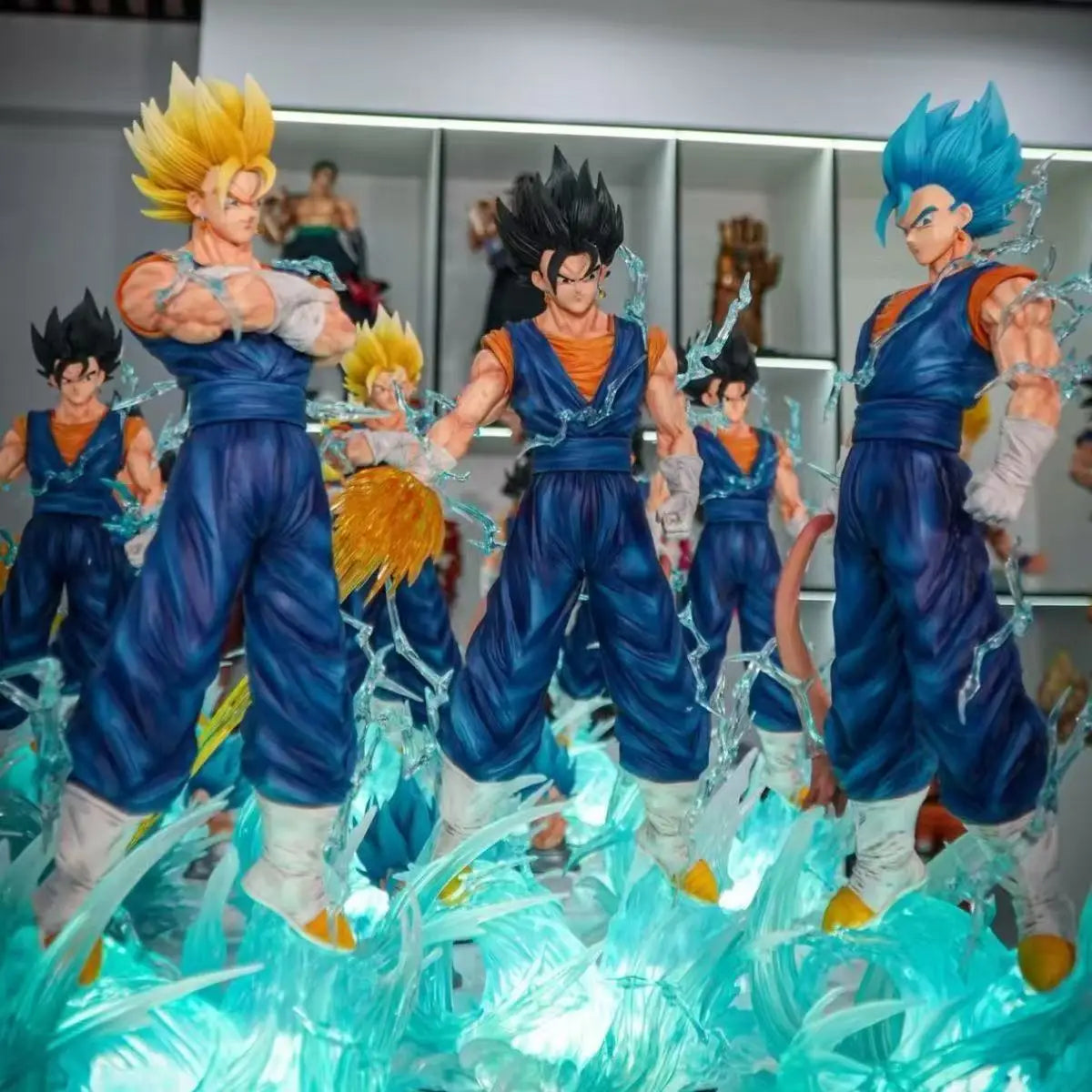 Vegito 38cm Statue with 3 Heads | Dragon Ball Z Figure Collectible Figures - The Eezee Shop