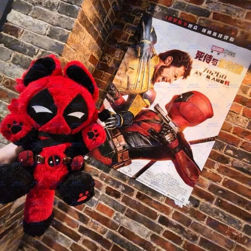 Deadpool Cat Plush | 30cm Stuffed Pillow Doll Plush Toys - The Eezee Shop