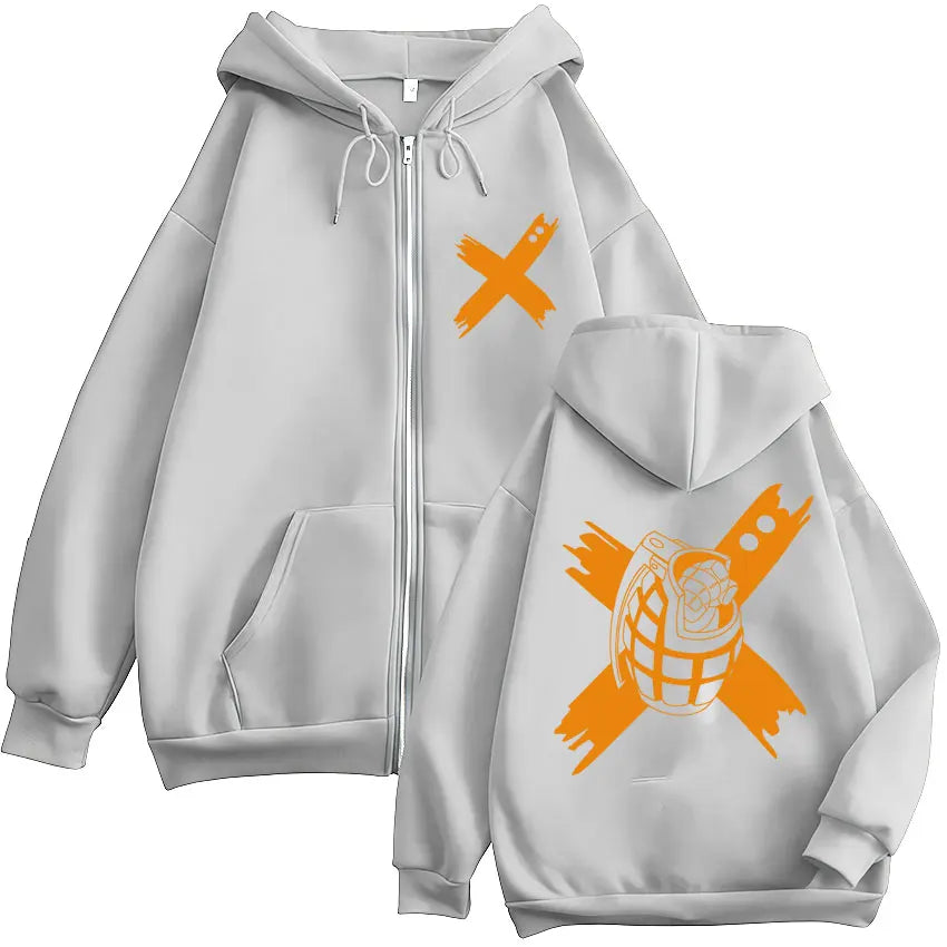 My Hero Academia Zip-Up Hoodie | Vintage Fleece Sweatshirt Hoodies & Sweatshirts - The Eezee Shop