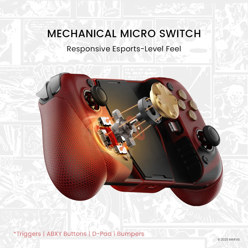 Deadpool Edition Mobile Controller | Type-C Wired Gamepad Gaming Accessories - The Eezee Shop