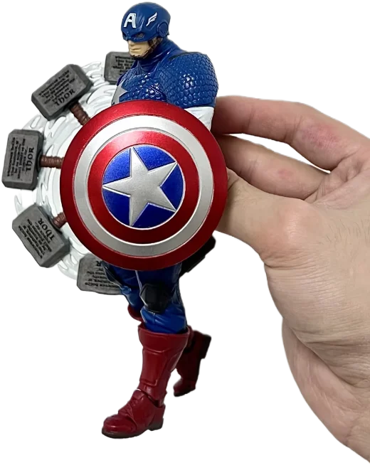 Captain America Poseable Figure | Steve Rogers Collectible Collectible Figures - The Eezee Shop