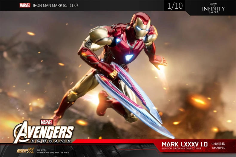 Iron Man Mark 85 Light-Up Figure | 1:10 Infinity Saga Collectible Figures - The Eezee Shop