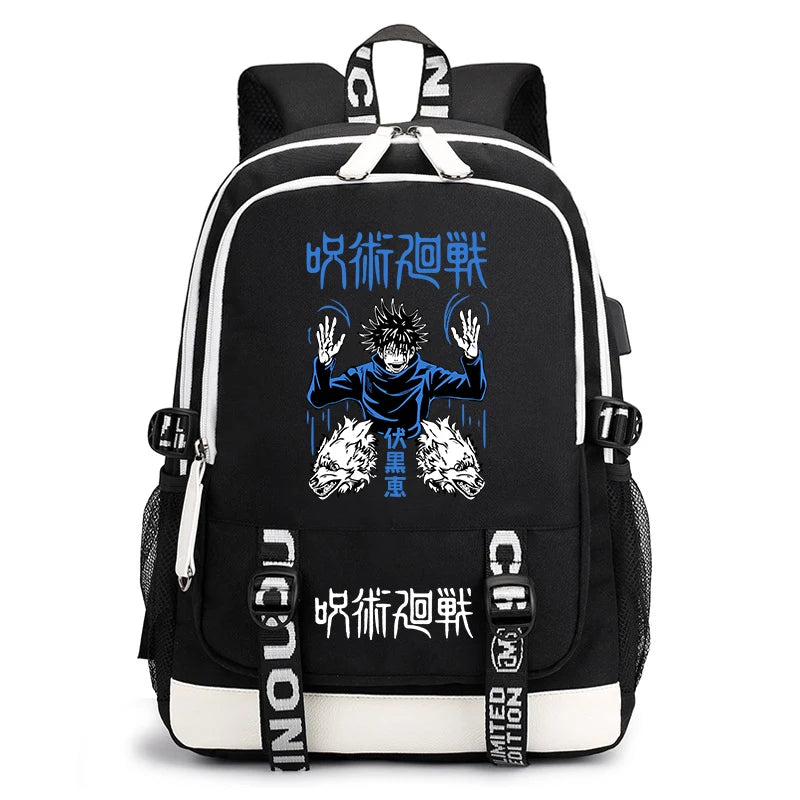 Jujutsu Kaisen Bookbag | Lightweight Casual School Backpack Backpacks - The Eezee Shop