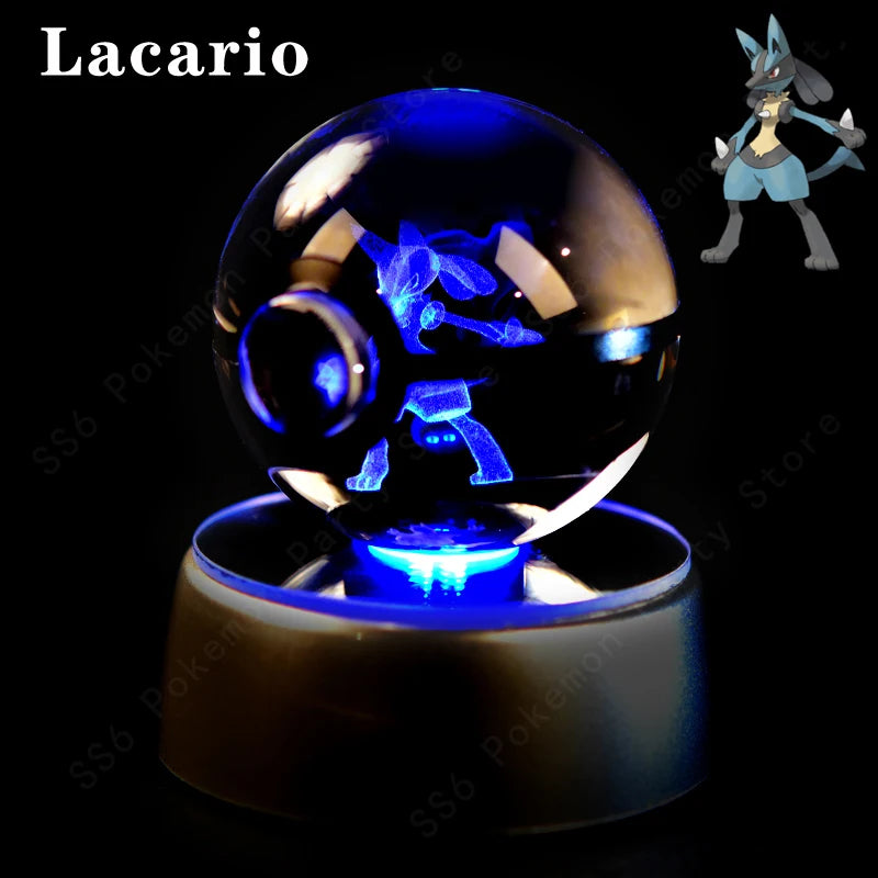 Pokemon 3D Crystal Ball Night Light | Mewtwo, Pikachu & Gengar Lamps & Night Lights - The Eezee Shop